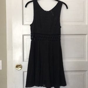FP Black lace cut-out dress